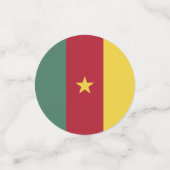 Confettis drapeau du Cameroun (Petit recto)