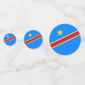 Confettis Drapeau du Congo (Derrière)