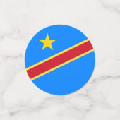 Confettis Drapeau du Congo (Petit recto)