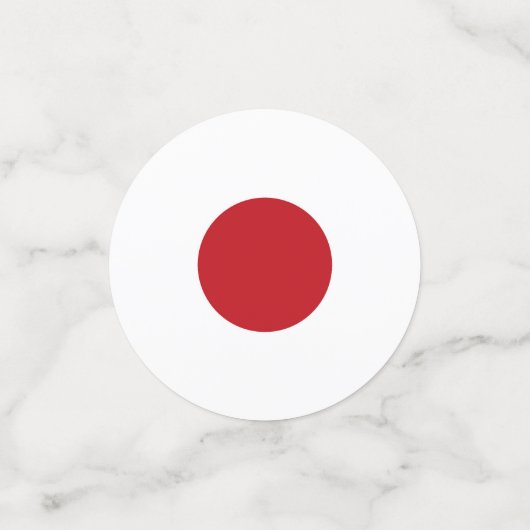 Confettis Drapeau du Japon (Petit recto)