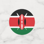 Confettis Drapeau du Kenya (Petit recto)