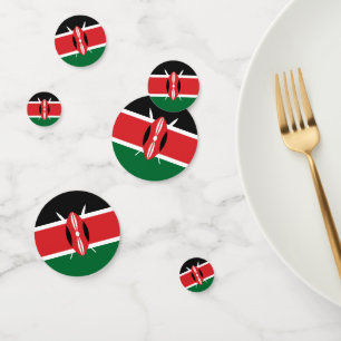 Confettis Drapeau du Kenya