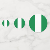 Confettis Drapeau du Nigeria (Derrière)