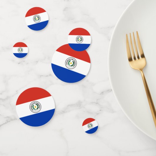 Confettis Drapeau du Paraguay (Groupe)
