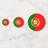 Confettis Drapeau du Portugal (Derrière)