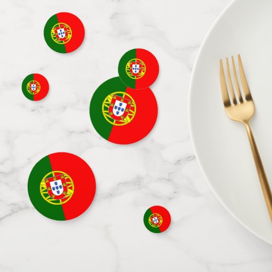 Confettis Drapeau du Portugal (Groupe)
