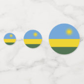 Confettis Drapeau du Rwanda (Devant)
