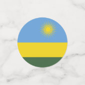 Confettis Drapeau du Rwanda (Petit recto)