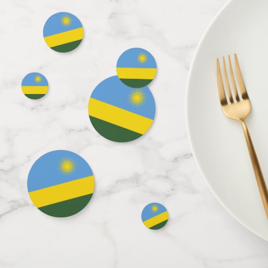 Confettis Drapeau du Rwanda (Groupe)
