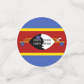 Confettis drapeau du Swaziland (Petit recto)