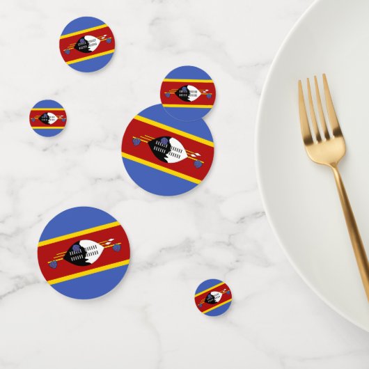 Confettis drapeau du Swaziland (Groupe)