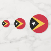 Confettis Drapeau du Timor oriental (Derrière)