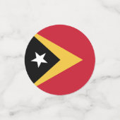 Confettis Drapeau du Timor oriental (Petit recto)