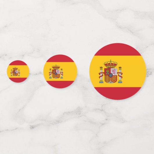 Confettis Drapeau Espagne (Derrière)