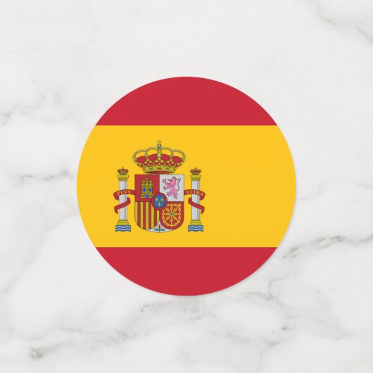 Confettis Drapeau Espagne (Petit recto)