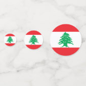 Confettis Drapeau libanais (Derrière)