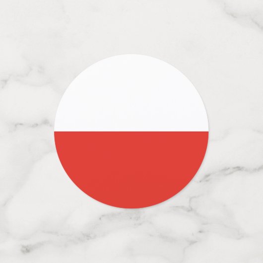 Confettis Drapeau polonais (Petit recto)