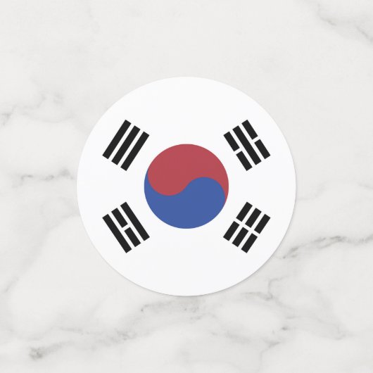 Confettis drapeau sud-coréen (Petit recto)