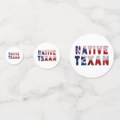 Confettis Drapeau texan natif (Devant)