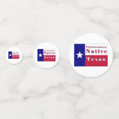 Confettis Drapeau texan natif de 7e génération (Devant)