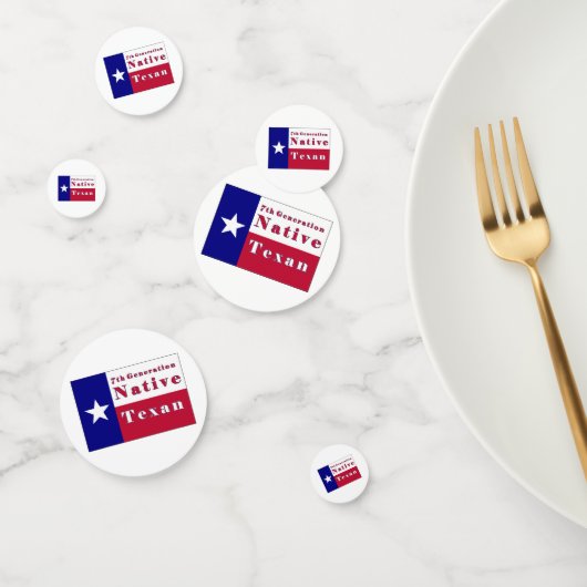 Confettis Drapeau texan natif de 7e génération (Groupe)