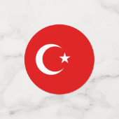 Confettis Drapeau turc (Petit recto)