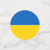 Confettis Drapeau ukrainien (Ukraine) (Petit recto)