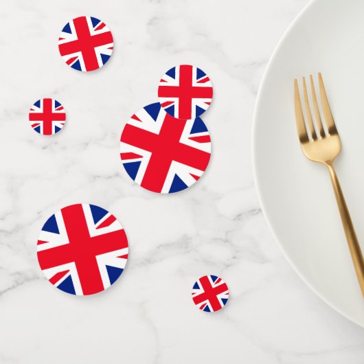 Confettis Drapeau Union Jack du Royaume-Uni (Groupe)