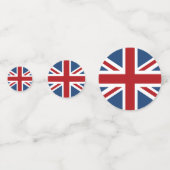 Confettis Drapeau Union Jack et Couronnes (Derrière)