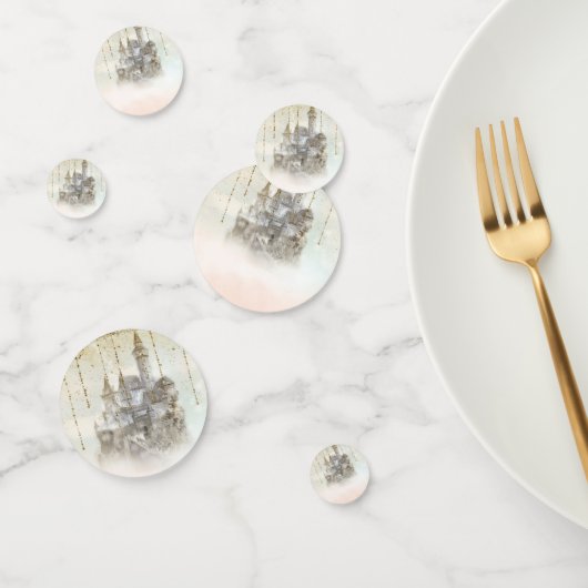 Confettis Dreamy Pink Princess Fairy Tale Storybook Castle (Groupe)