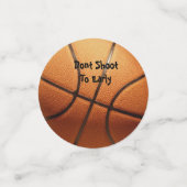 Confettis Drôle Basketball Ne Tire Pas Tôt, (Petit recto)