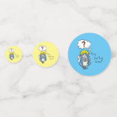 Confettis Drôle Christian Noël mignon Mouton Dessin (Derrière)