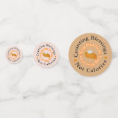 Confettis Drôle compte Bénédictions pas calories Merci (Derrière)