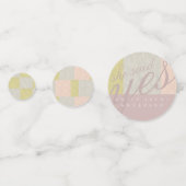 Confettis Dusky rose moderne Fête des mariées MERCI classiqu (Devant)