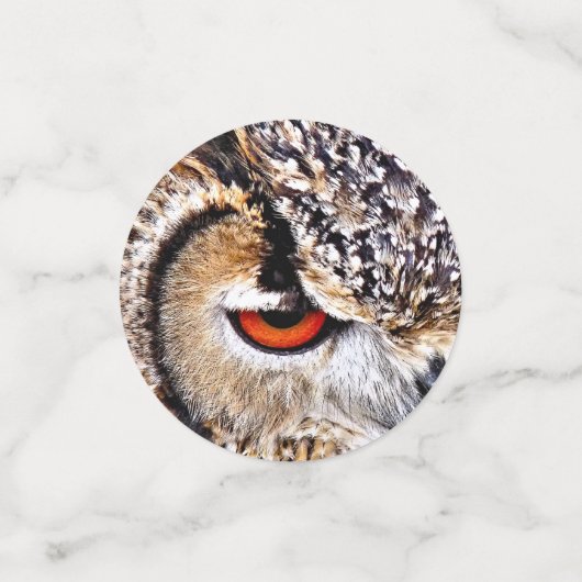 CONFETTIS EAGLE OWL (Petit recto)