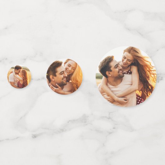 Confettis Écriture manuscrite moderne Script Fête des mariée (Derrière)