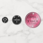 Confettis Élégant 52ème anniversaire de Mariage de rubis éto (Derrière)