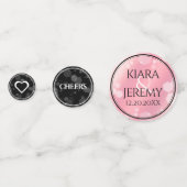 Confettis Élégant 5ème anniversaire Mariage de quartz Rose (Derrière)