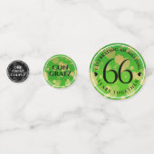 Confettis Élégant 66ème anniversaire de Mariage Titanite (Devant)