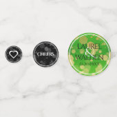 Confettis Élégant 66ème anniversaire de Mariage Titanite (Derrière)