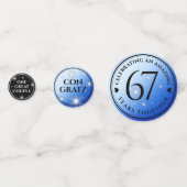 Confettis Élégant 67e anniversaire Mariage de Star Sapphire (Devant)