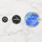 Confettis Élégant 9e anniversaire Mariage Lapis Lazuli (Derrière)