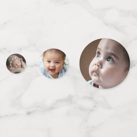 Confettis Élégant Baptême de la Bow Bleue (Devant)