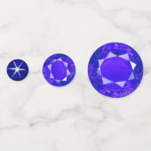 Confettis Elégant Blue Sapphire Gemstones (Devant)