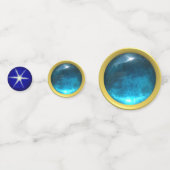 Confettis Elégant Blue Sapphire Gemstones (Derrière)