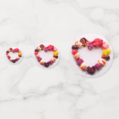 Confettis Élégant chic moderne fleur rose cœur d'amour maria (Devant)