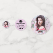 Confettis Élégant Diplômé Photo personnalisée (Devant)