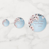 Confettis Elégant Faire-part de mariage Floral Blossom (Devant)