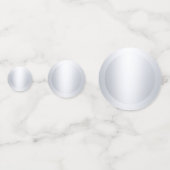 Confettis Elégant Faux Argent Métallo Look Modèle moderne (Devant)