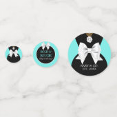 Confettis Elégant Glam Turquoise Ethnic Tiffany Baby shower (Derrière)